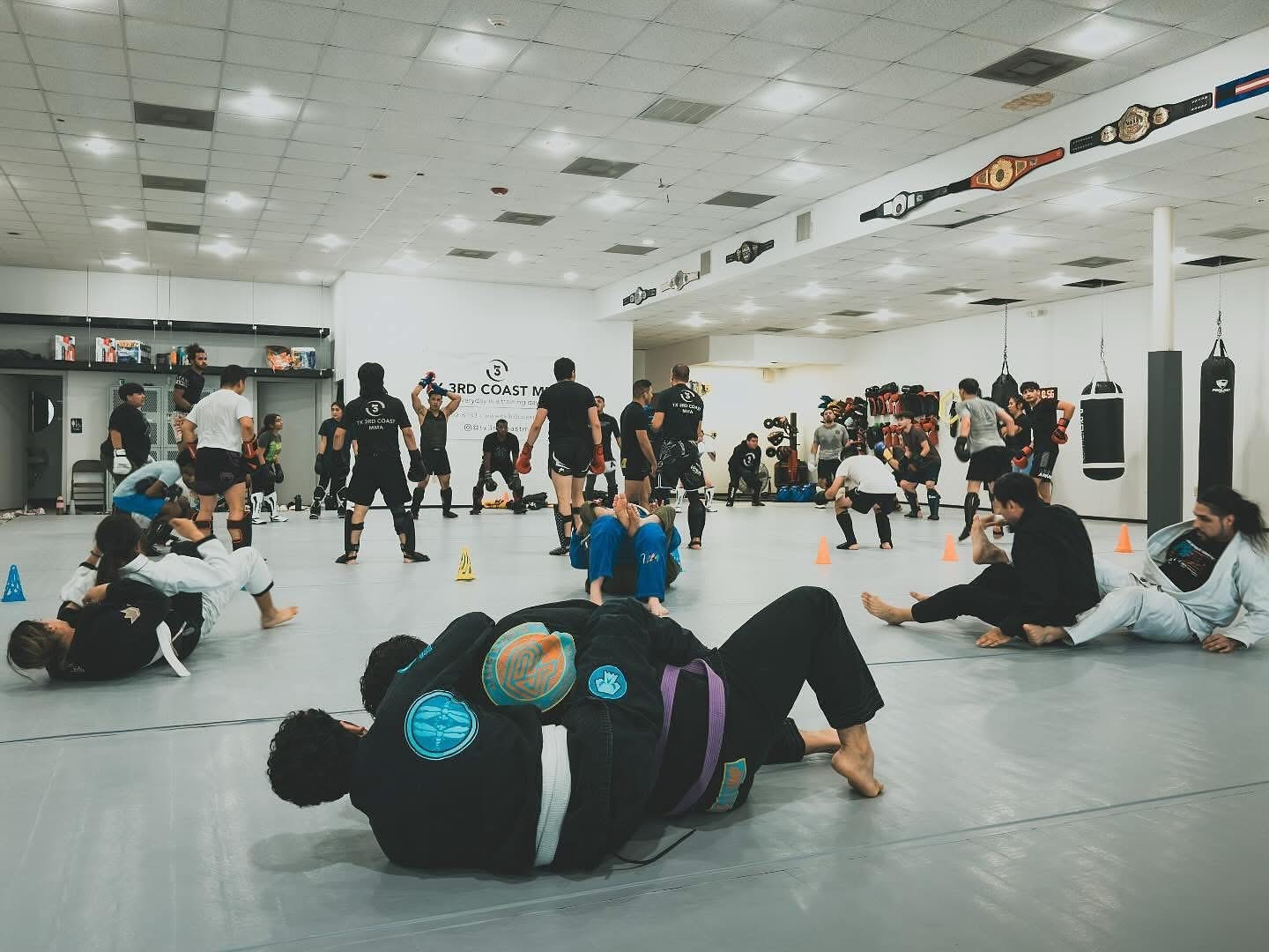 Training floor inside TX 3rd Coast MMA
