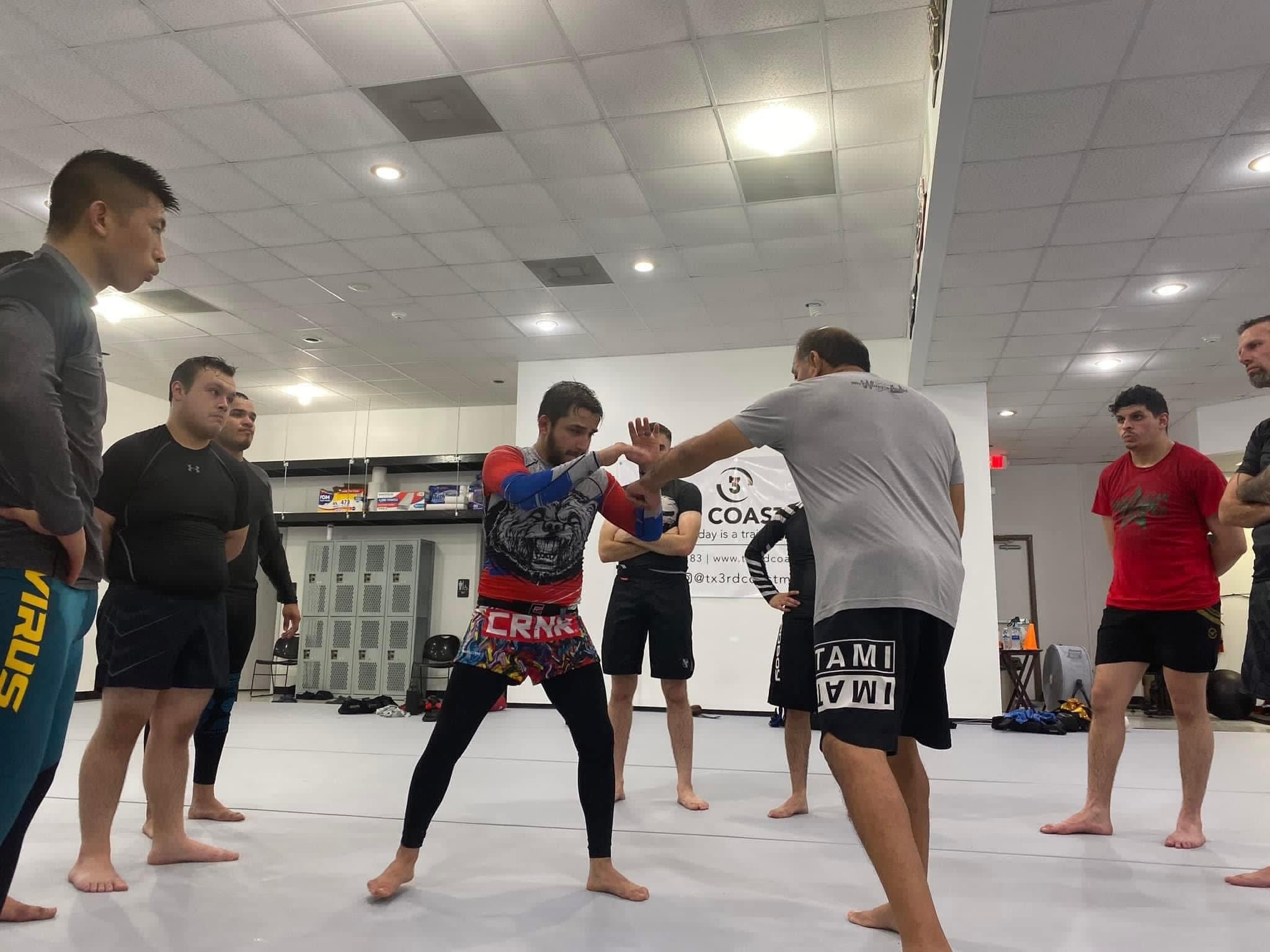 Brazilian Jiu-Jitsu students training on the mat